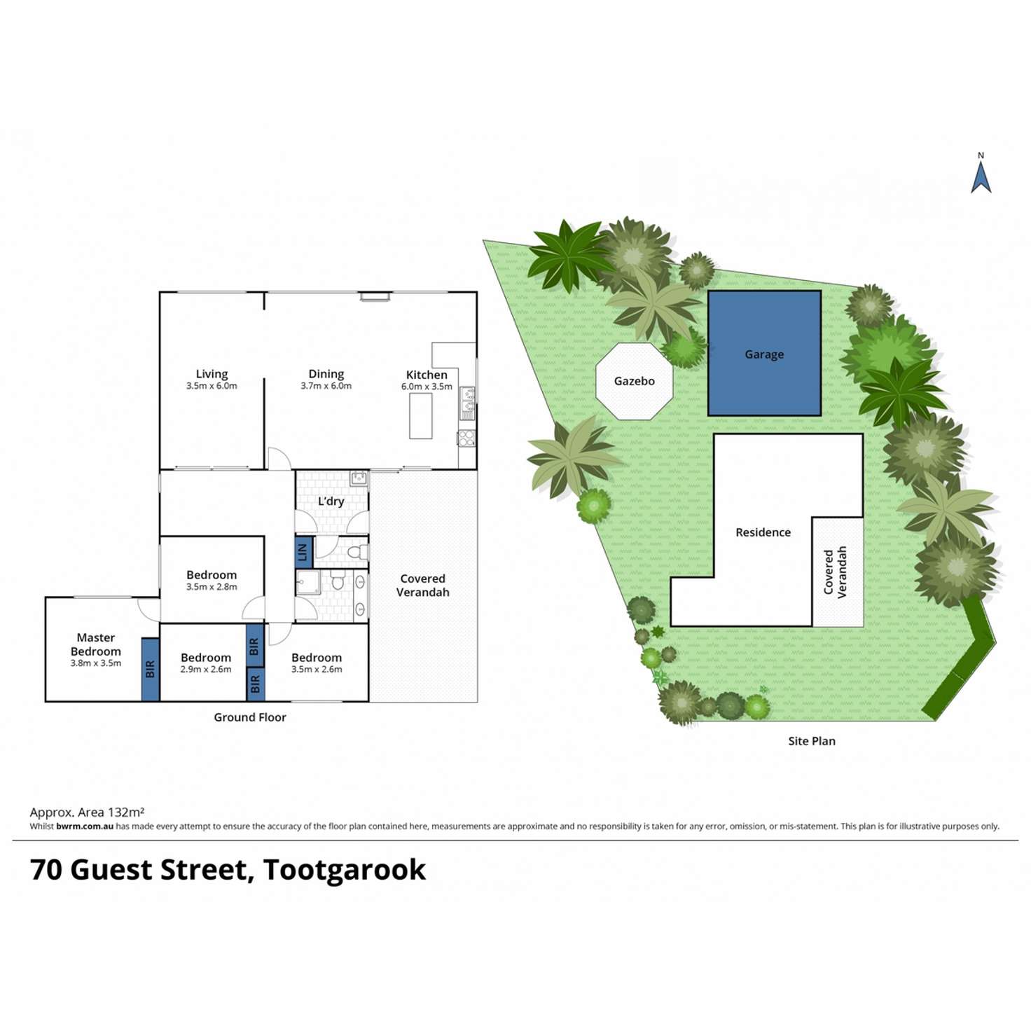 Floorplan of Homely house listing, 70 Guest Street, Tootgarook VIC 3941