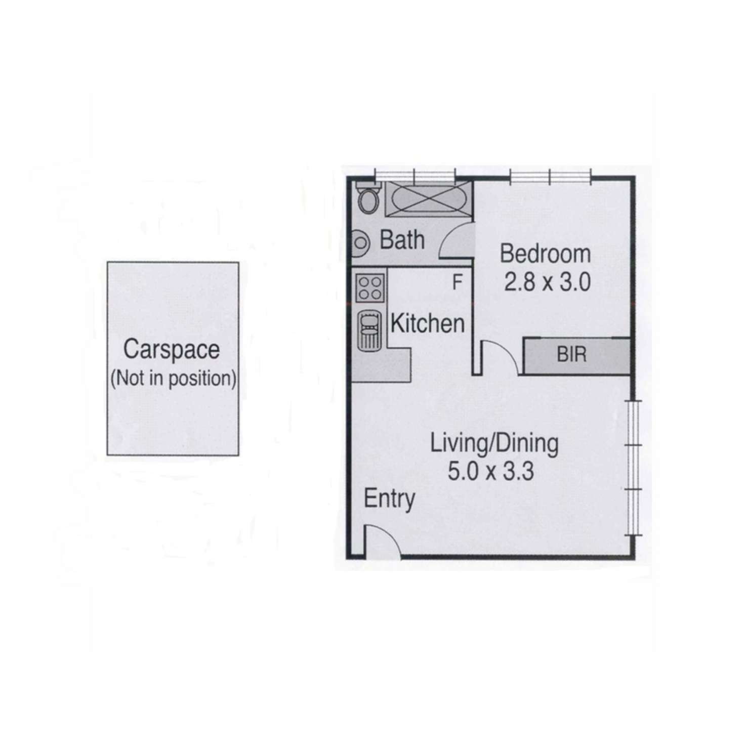 Floorplan of Homely apartment listing, 10/87 Ross Street, Port Melbourne VIC 3207