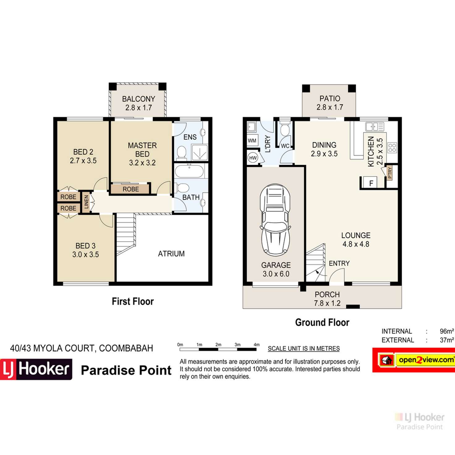 Floorplan of Homely townhouse listing, 40/43 Myola Court, Coombabah QLD 4216