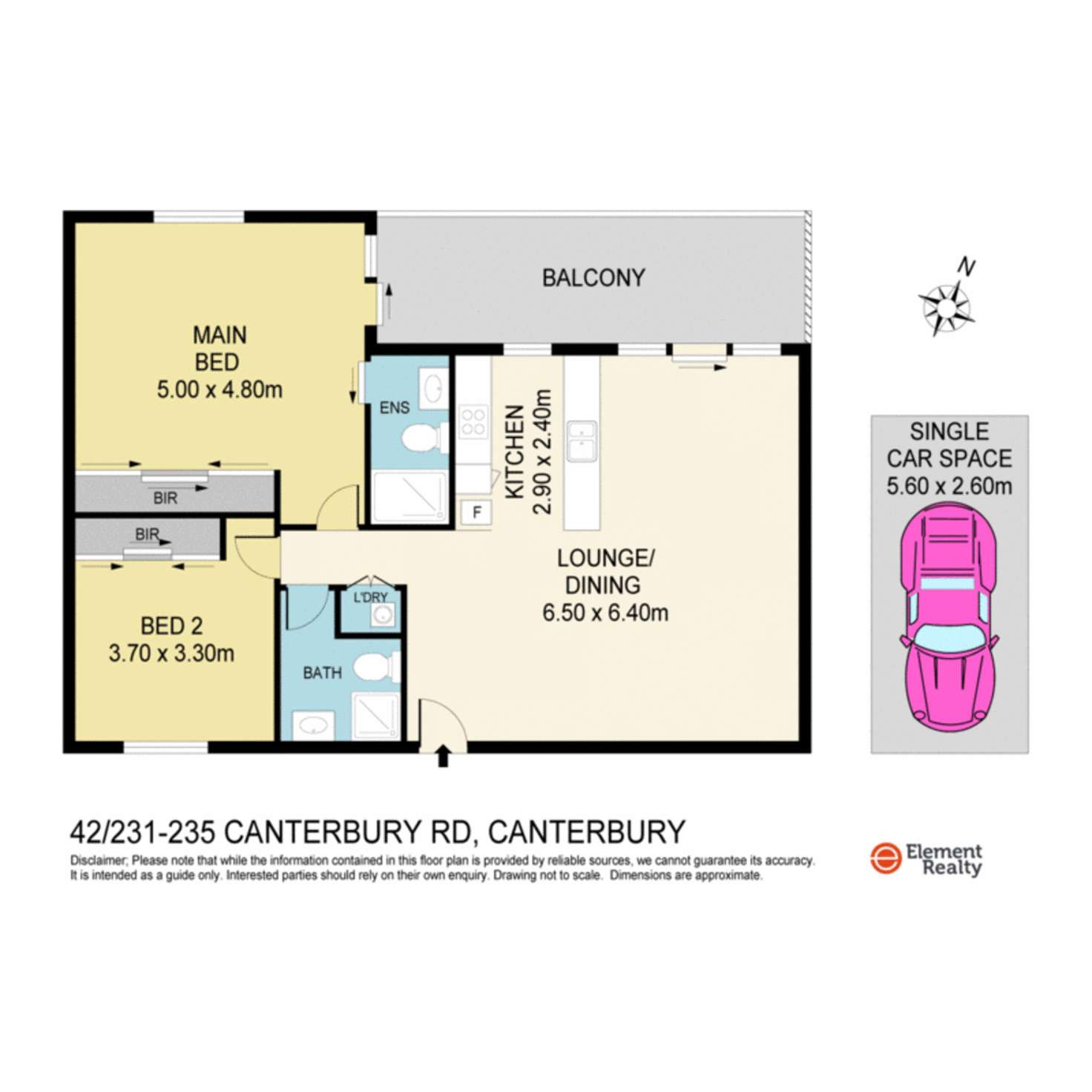 Floorplan of Homely apartment listing, 42/231-235 Canterbury Road, Canterbury NSW 2193
