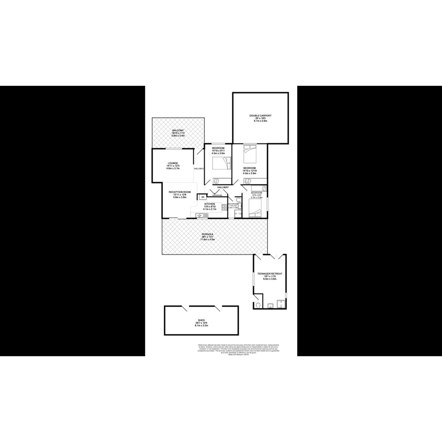 Floorplan of Homely house listing, 26 Lowana Avenue, Merrylands NSW 2160