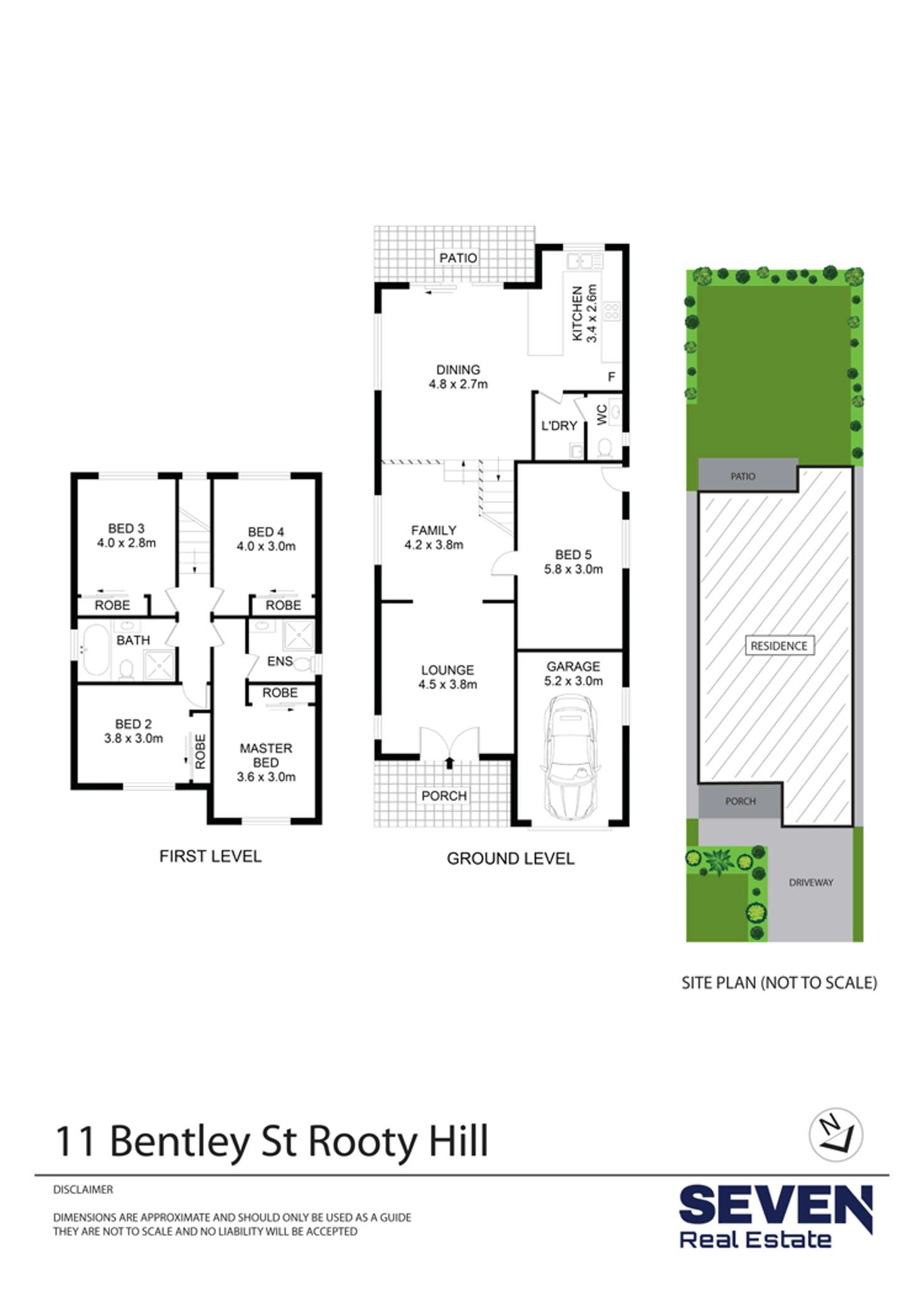 Floorplan of Homely house listing, 11 Bentley Street, Rooty Hill NSW 2766