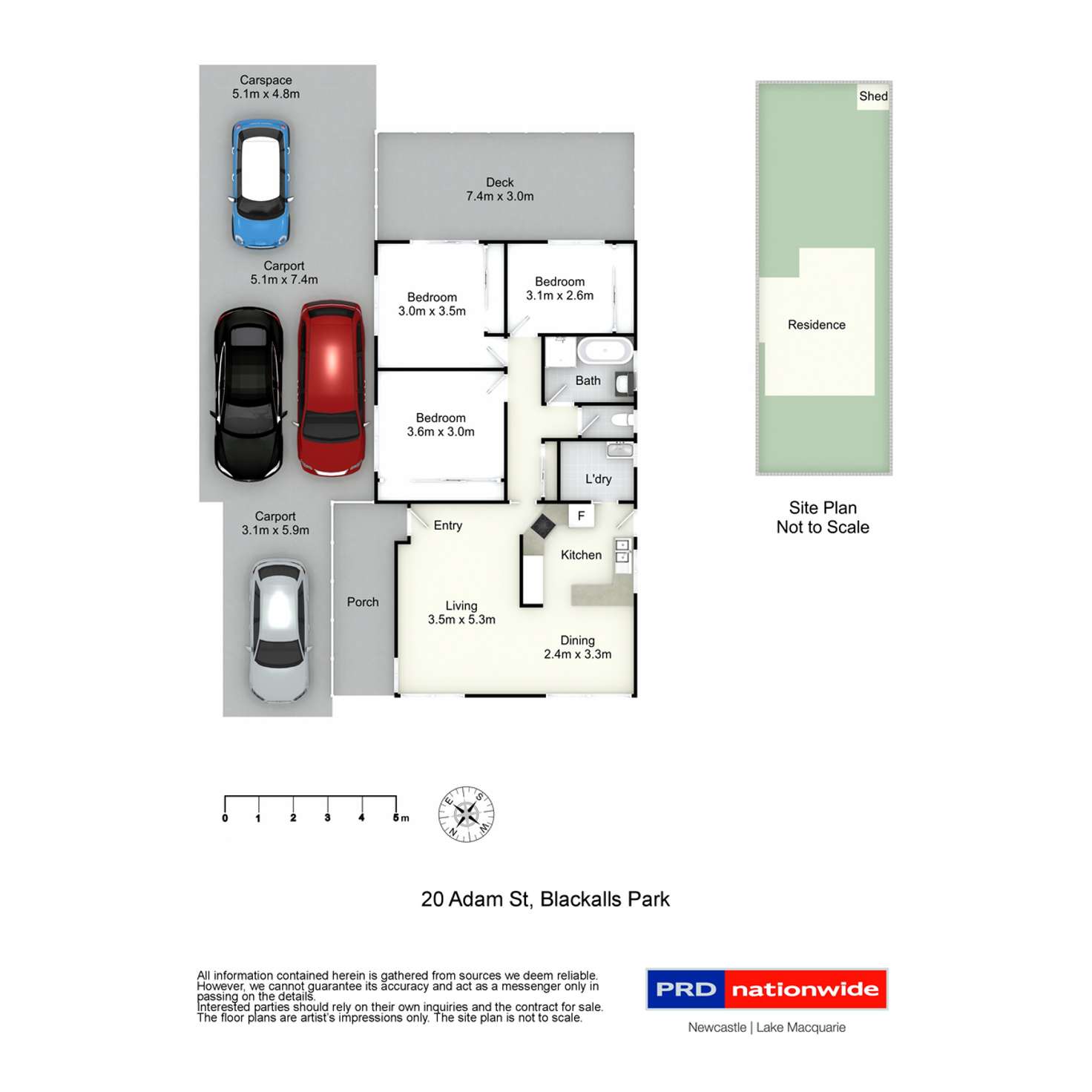Floorplan of Homely house listing, 20 Adam Street, Blackalls Park NSW 2283