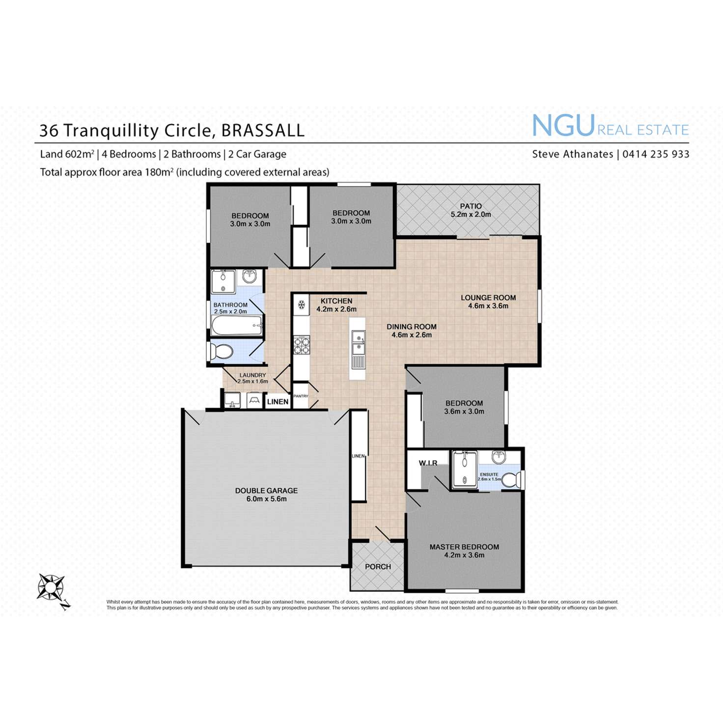 Floorplan of Homely house listing, 36 Tranquillity Circle, Brassall QLD 4305