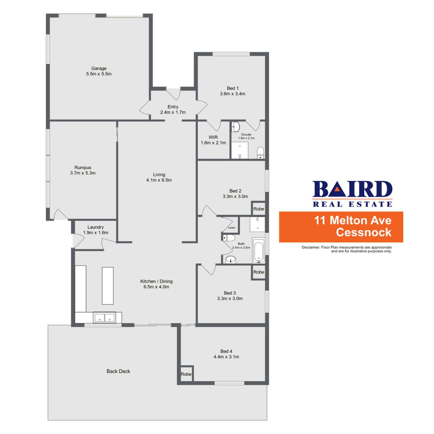 Floorplan of Homely house listing, 11 Melton Avenue, Cessnock NSW 2325