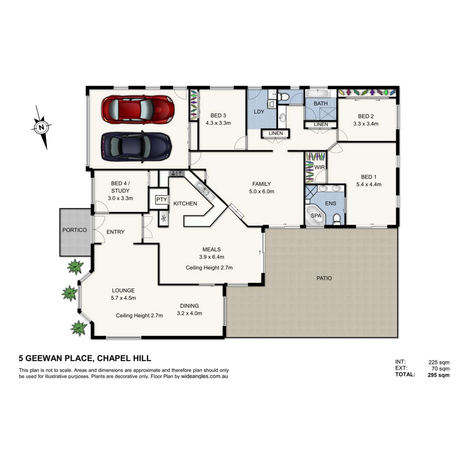 Floorplan of Homely house listing, 5 Geewan Place, Chapel Hill QLD 4069