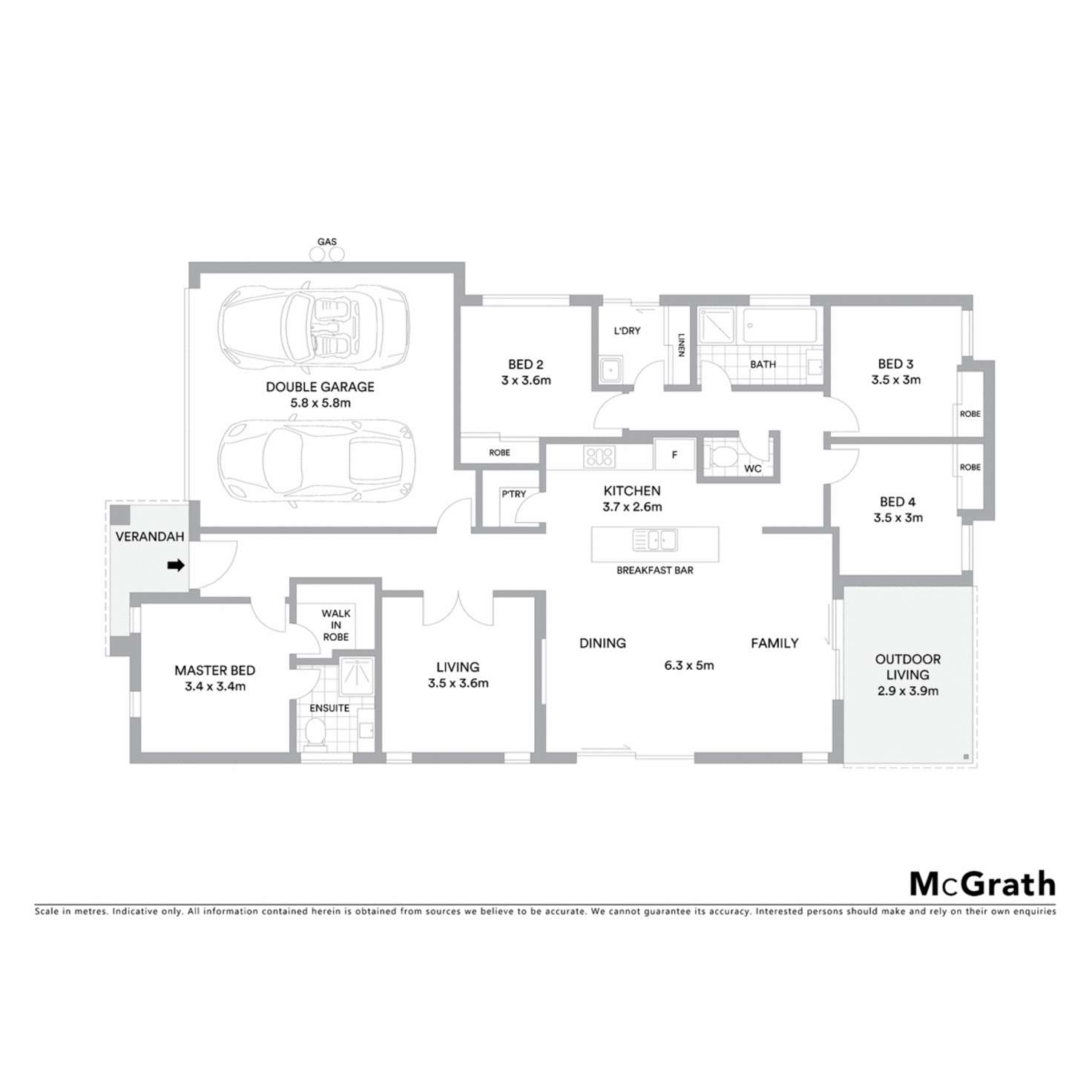 Floorplan of Homely house listing, 2/1 Sunbird Avenue, Ballina NSW 2478