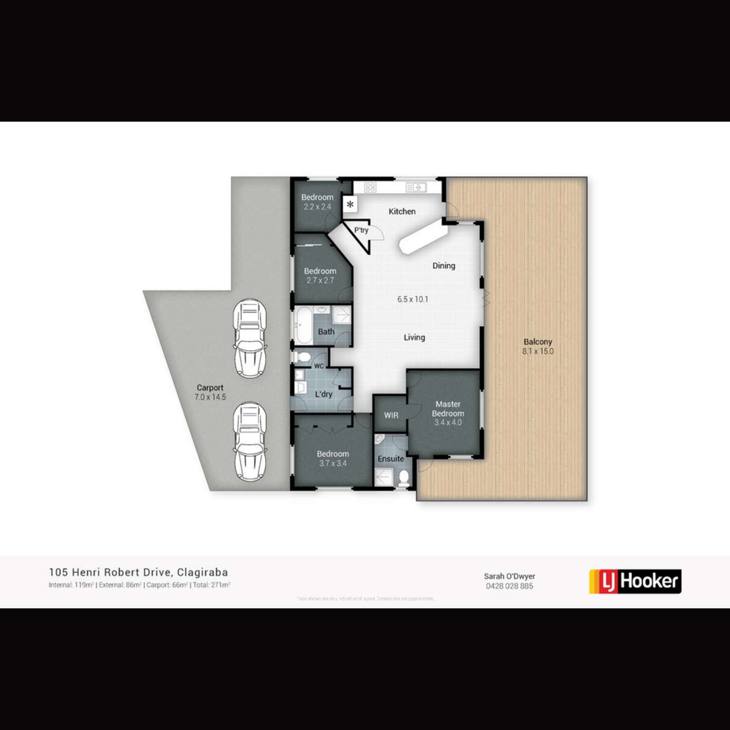 Floorplan of Homely house listing, 105 Henri Robert Drive, Clagiraba QLD 4211