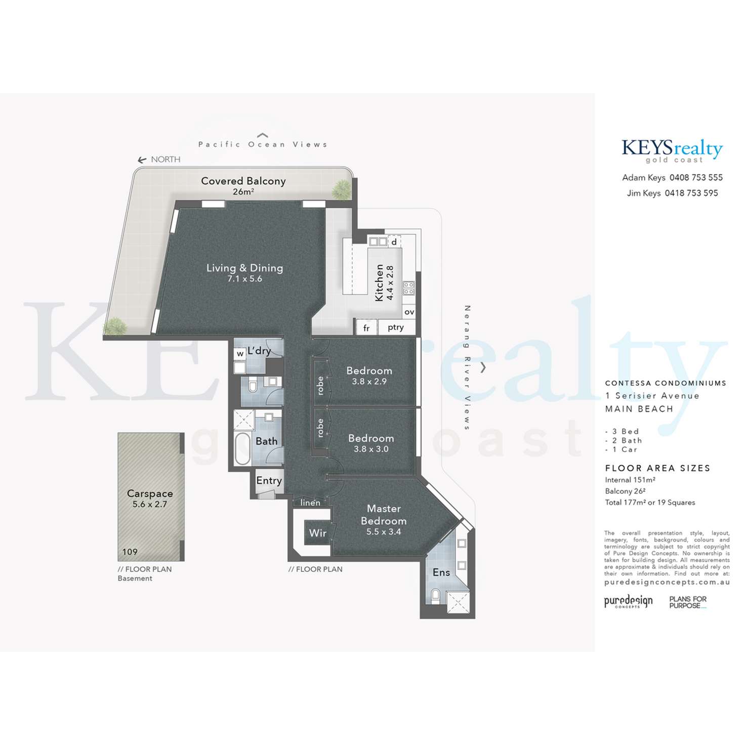 Floorplan of Homely apartment listing, 174/1 Serisier Avenue, Main Beach QLD 4217