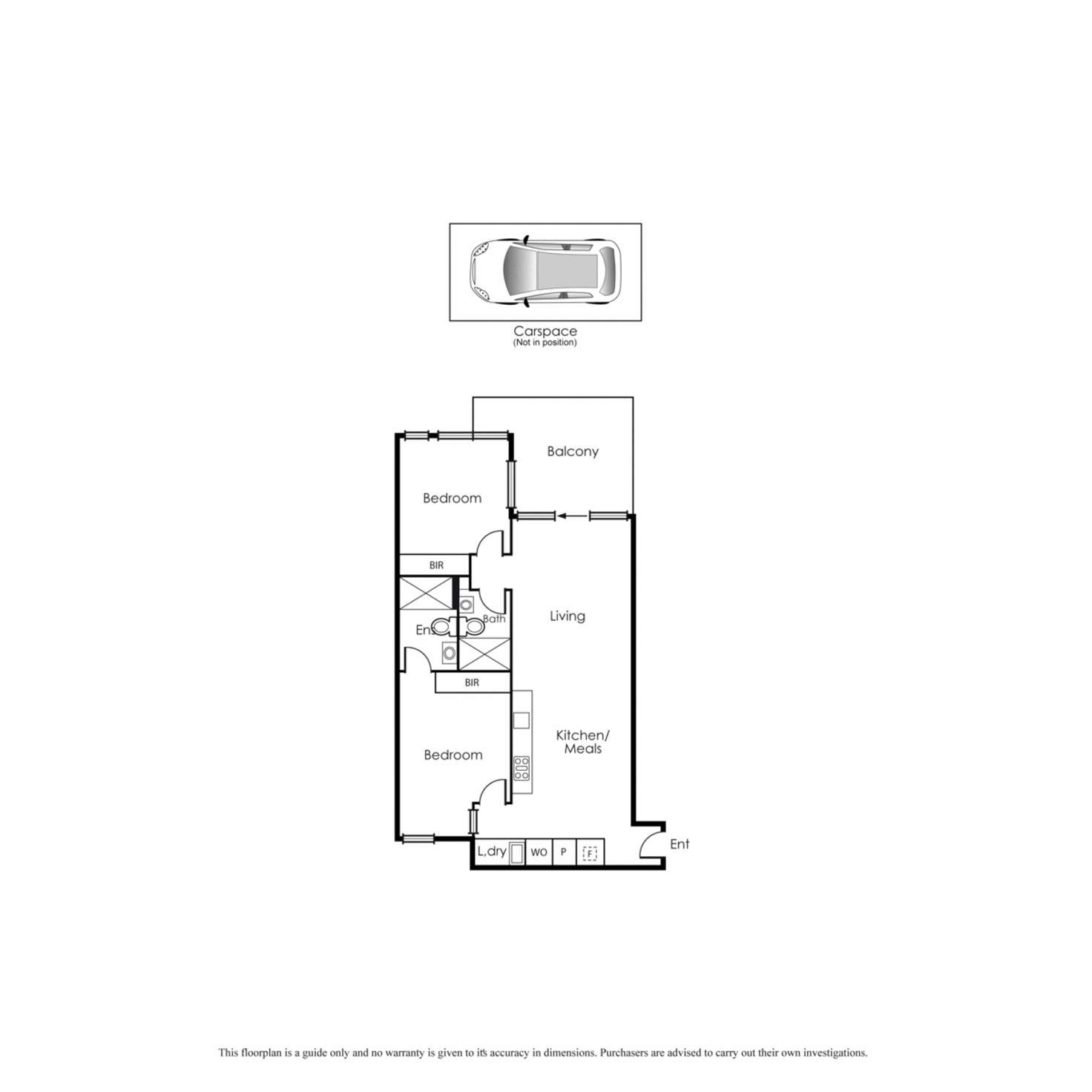 Floorplan of Homely apartment listing, 105/63 Rouse Street, Port Melbourne VIC 3207