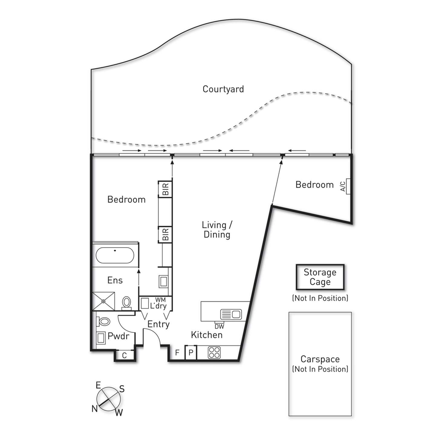 Floorplan of Homely apartment listing, 408/108 Bay Street, Port Melbourne VIC 3207