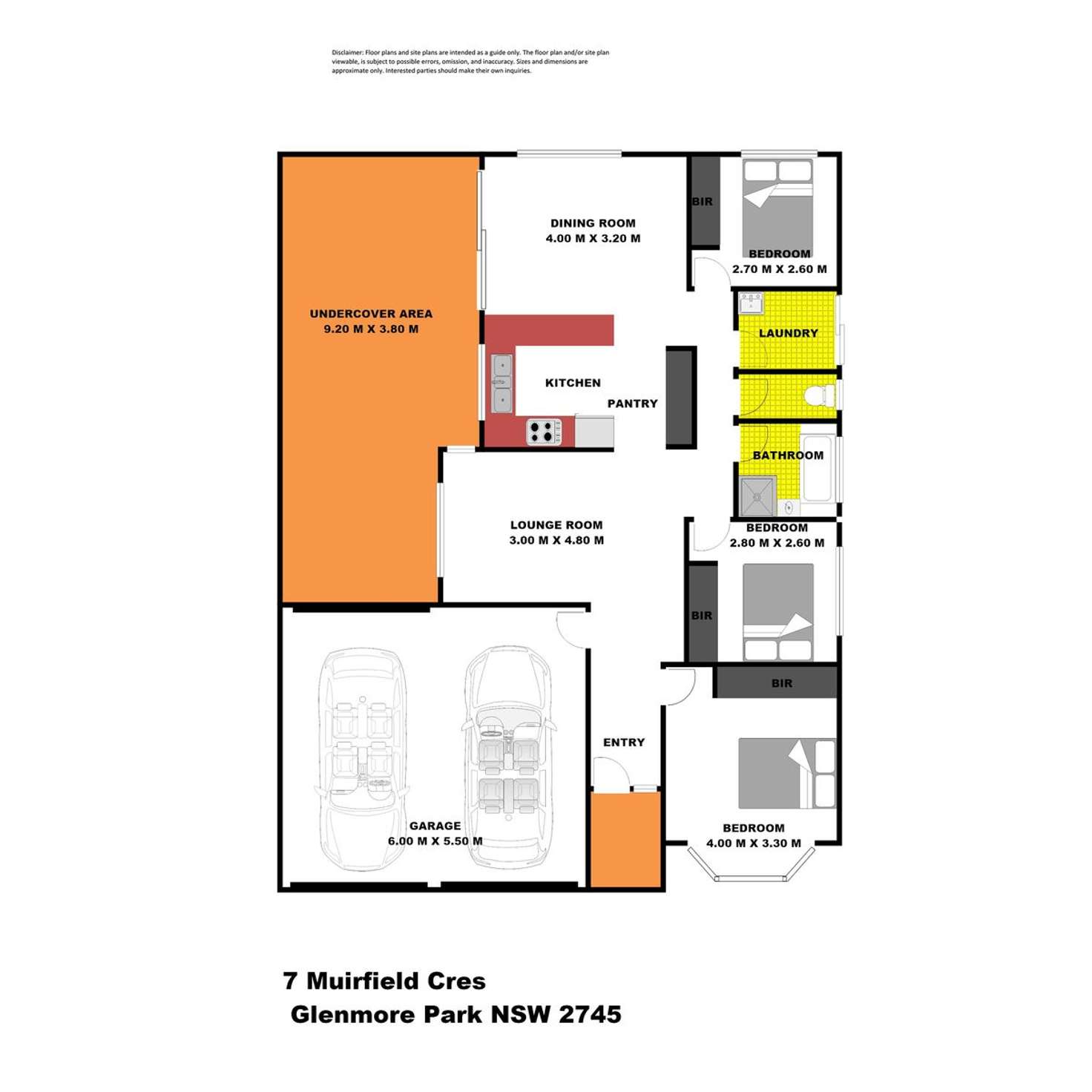 Floorplan of Homely house listing, 7 Muirfield Crescent, Glenmore Park NSW 2745