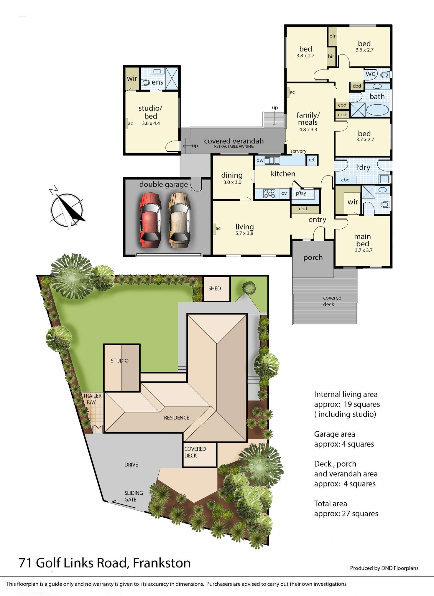 Floorplan of Homely house listing, 71 Golf Links Road, Frankston VIC 3199