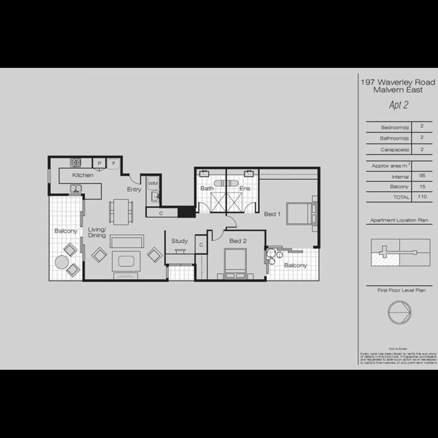 Floorplan of Homely apartment listing, 2/197 Waverley Road, Malvern East VIC 3145