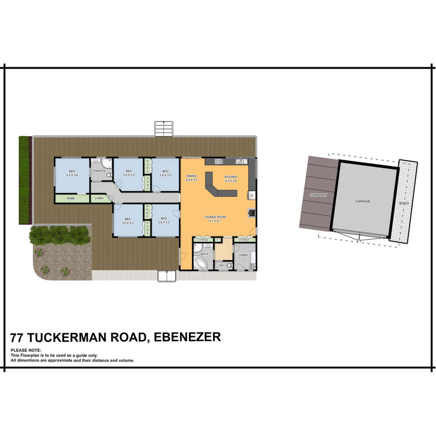 Floorplan of Homely acreageSemiRural listing, 77 Tuckerman Road, Ebenezer NSW 2756