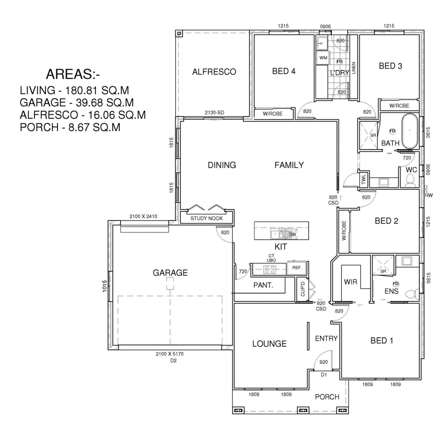Floorplan of Homely house listing, 77 Bradman Drive, Boorooma NSW 2650