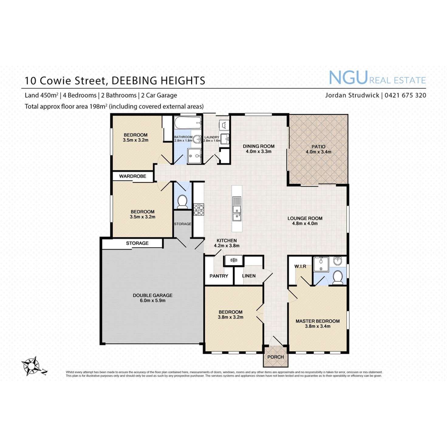 Floorplan of Homely house listing, 10 Cowie Street, Deebing Heights QLD 4306