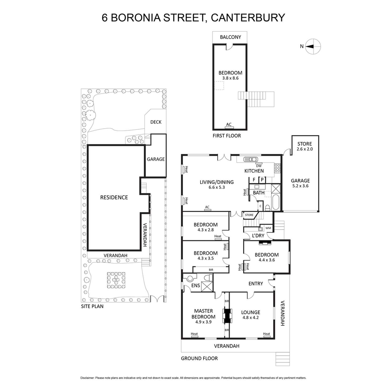 Floorplan of Homely house listing, 6 Boronia Street, Canterbury VIC 3126