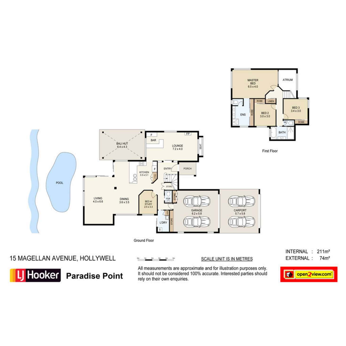 Floorplan of Homely house listing, 15 Magellan Avenue, Hollywell QLD 4216