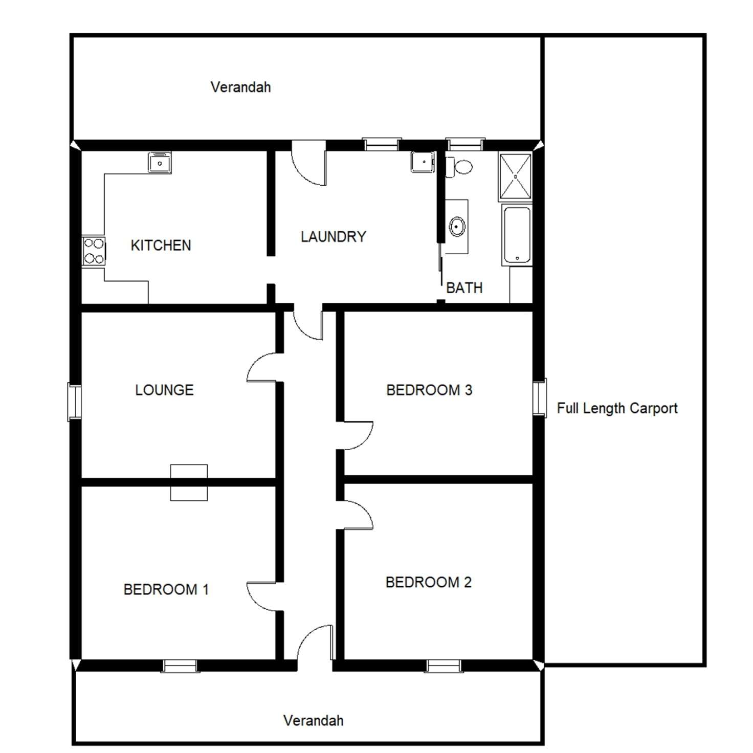 Floorplan of Homely house listing, 23 Fifth Street, Quorn SA 5433