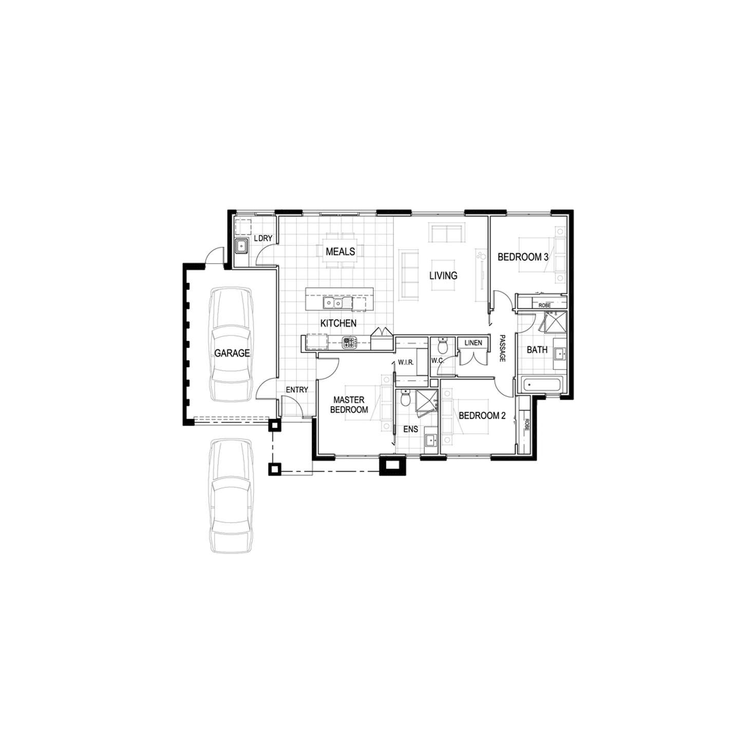 Floorplan of Homely house listing, 64 Giot Drive, Wendouree VIC 3355