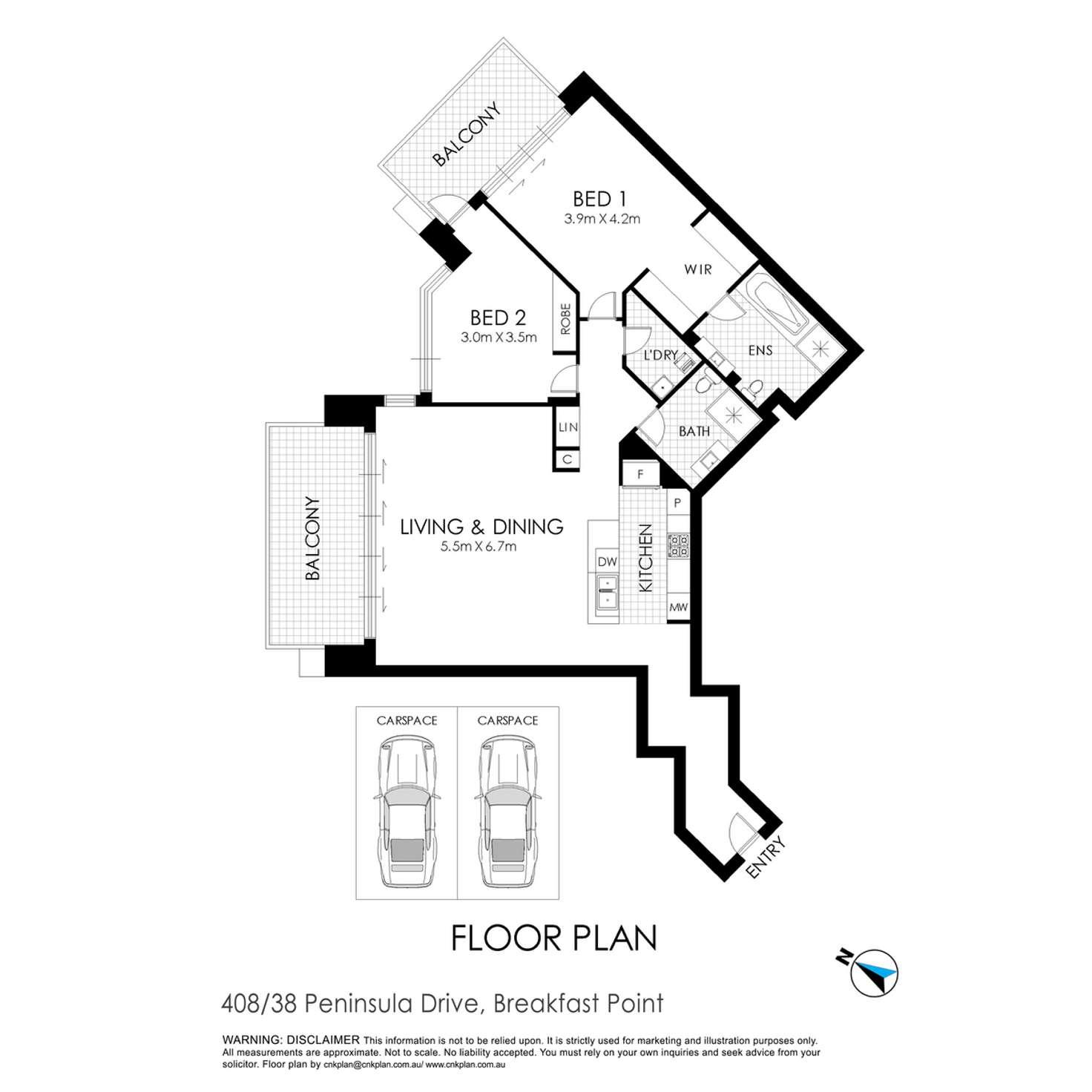 Floorplan of Homely apartment listing, 408/38 Peninsula Drive, Breakfast Point NSW 2137