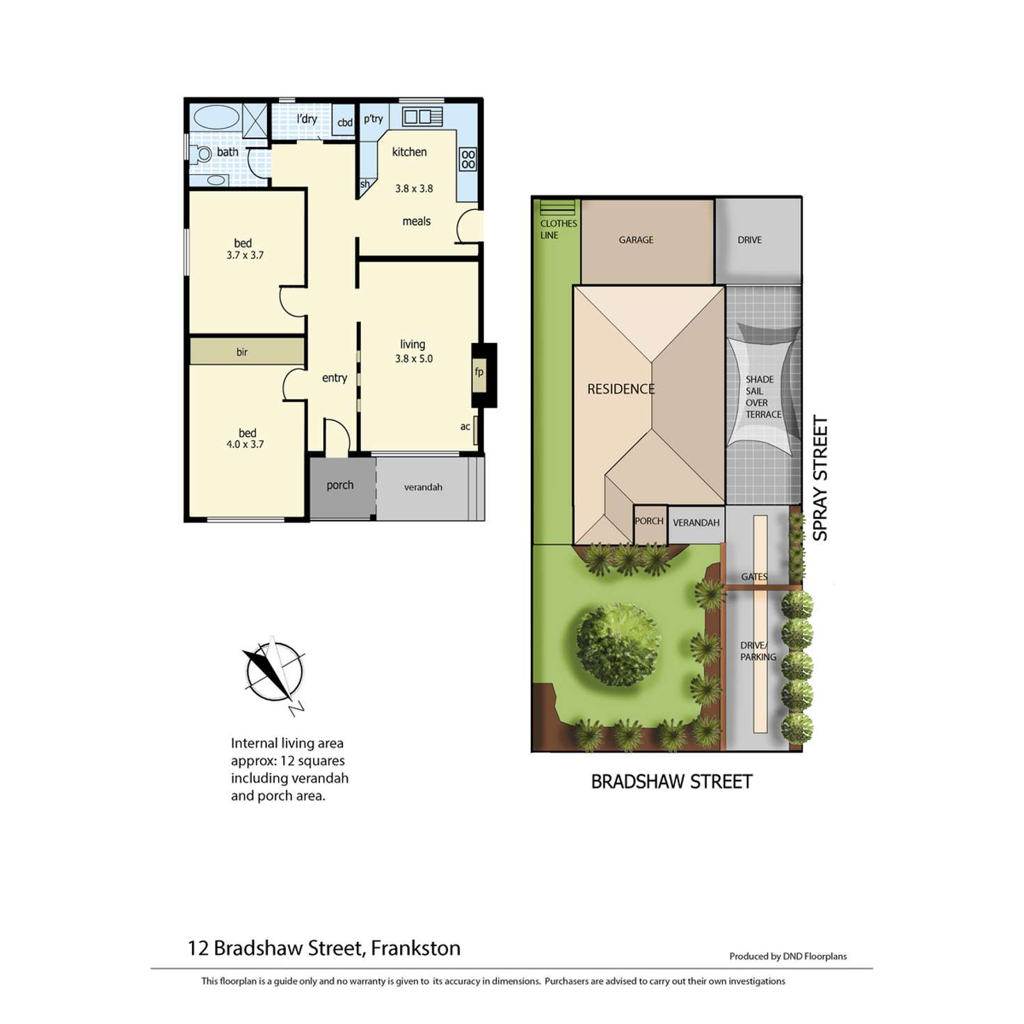 Floorplan of Homely house listing, 12 Bradshaw Street, Frankston VIC 3199