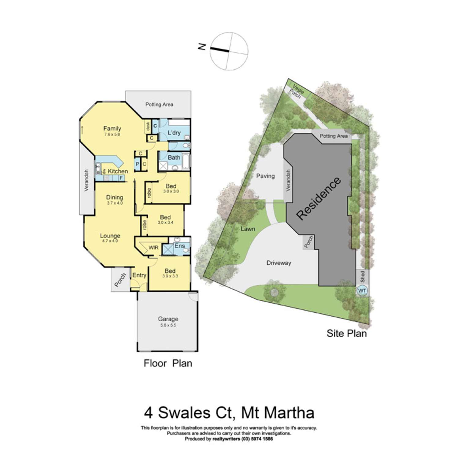 Floorplan of Homely house listing, 4 Swales Court, Mount Martha VIC 3934