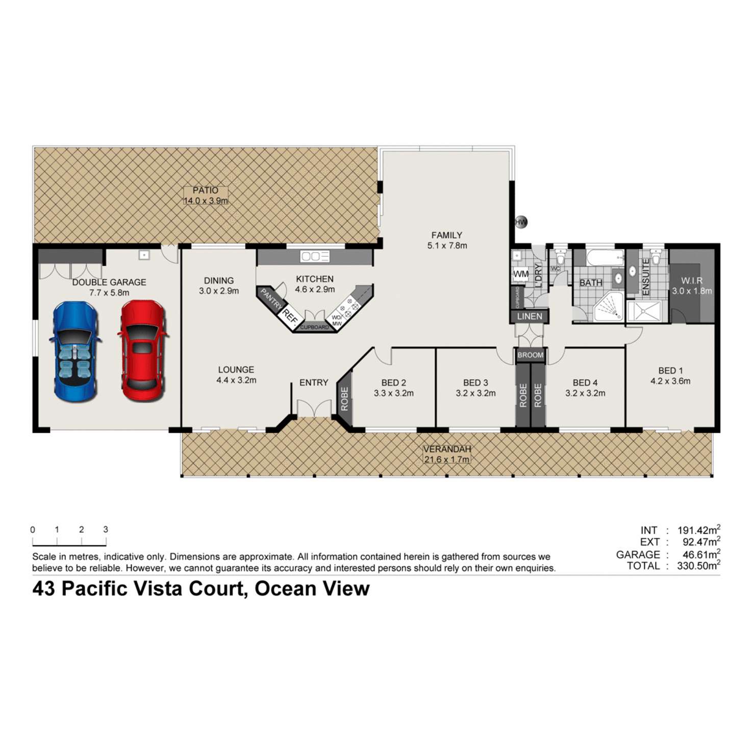 Floorplan of Homely house listing, 43 Pacific Vista Court, Ocean View QLD 4521