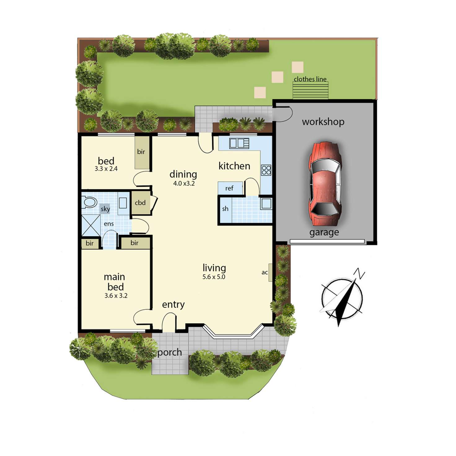 Floorplan of Homely unit listing, 4/30-32 Weir Street, Rye VIC 3941