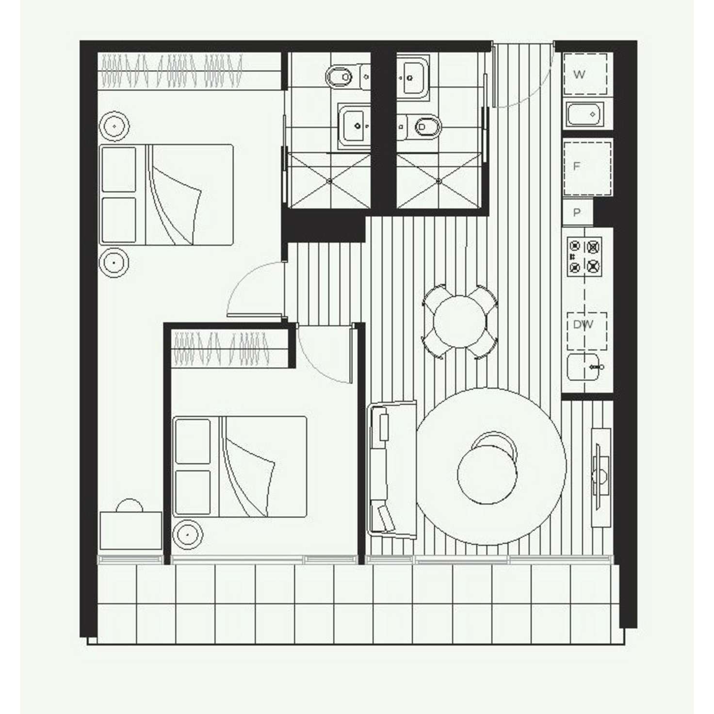 Floorplan of Homely apartment listing, 906/20 Shamrock Street, Abbotsford VIC 3067