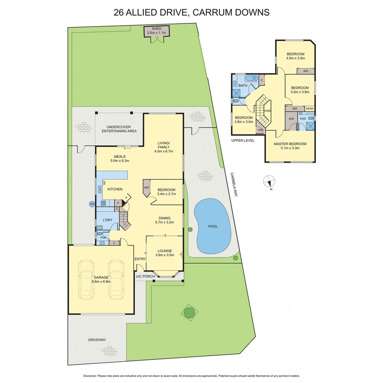 Floorplan of Homely house listing, 26 Allied Drive, Carrum Downs VIC 3201