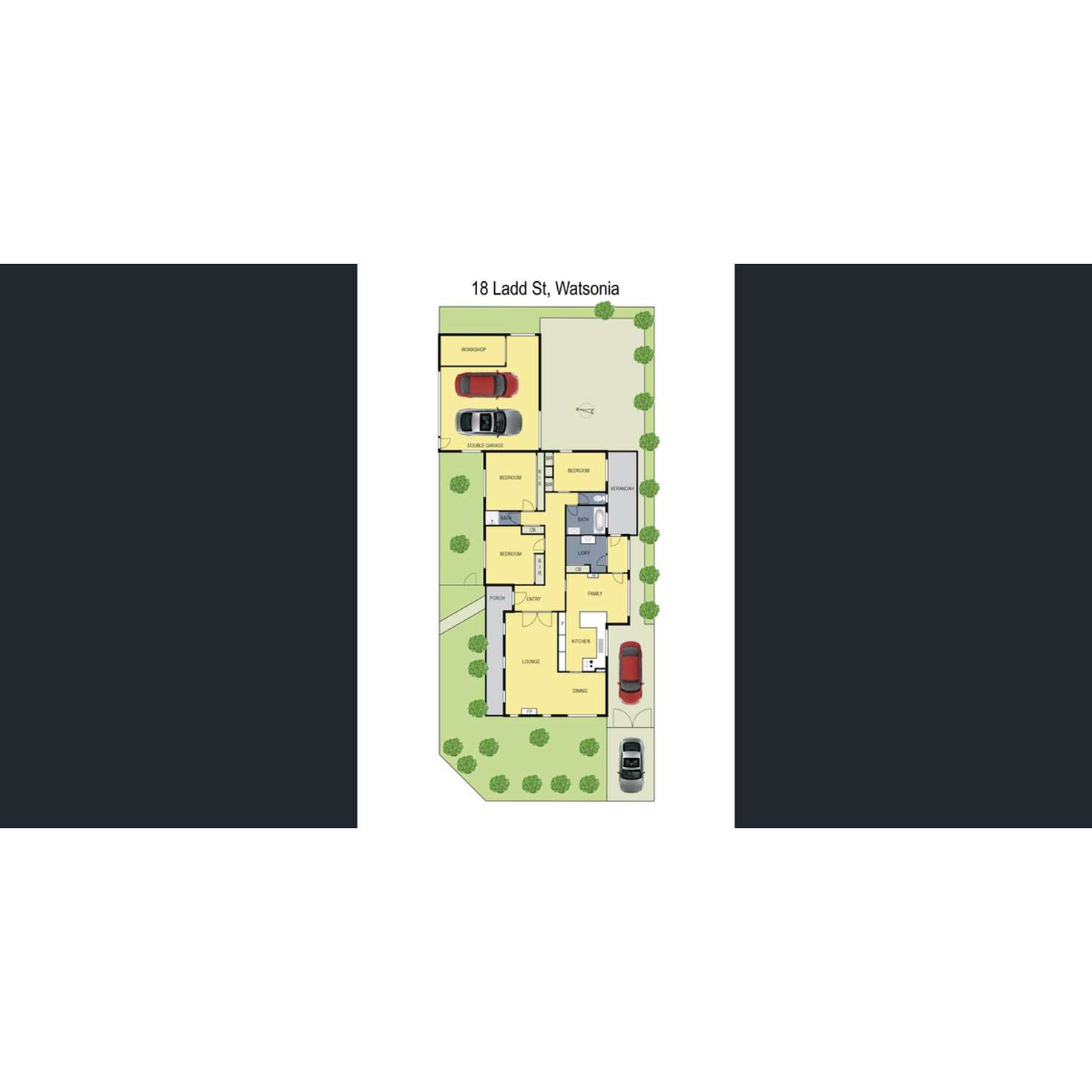 Floorplan of Homely house listing, 18 Ladd Street, Watsonia VIC 3087