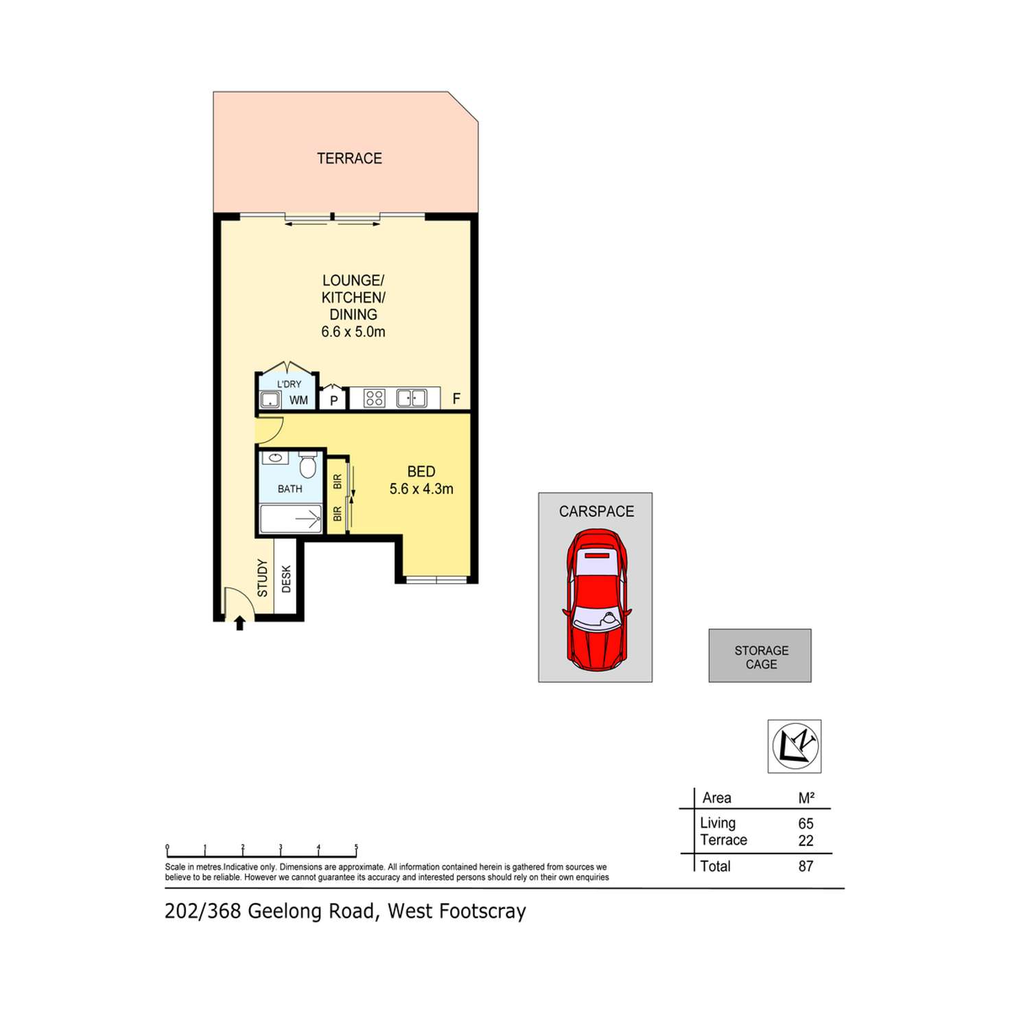 Floorplan of Homely apartment listing, 202/368 Geelong Road, West Footscray VIC 3012