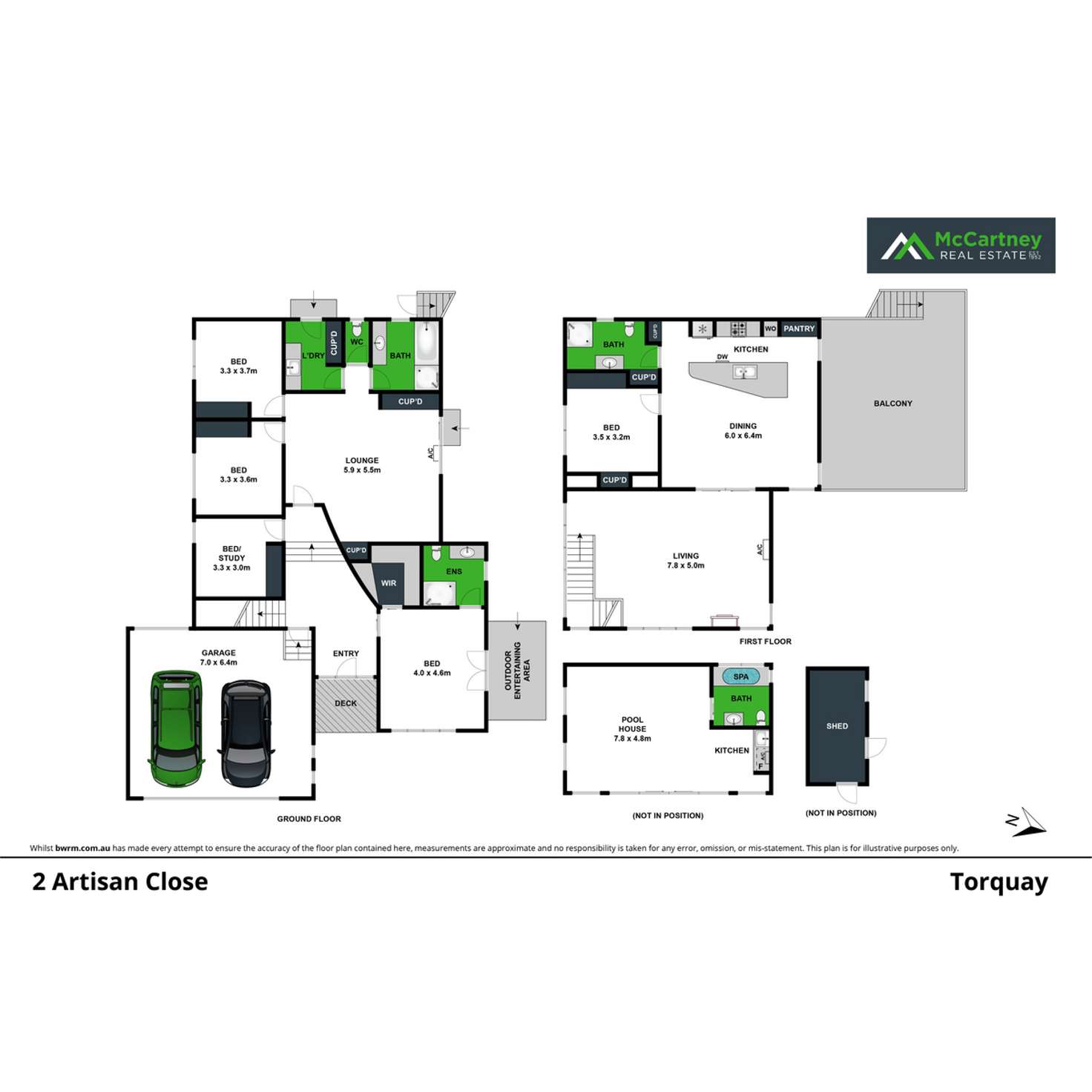 Floorplan of Homely house listing, 2 Artisan Close, Torquay VIC 3228