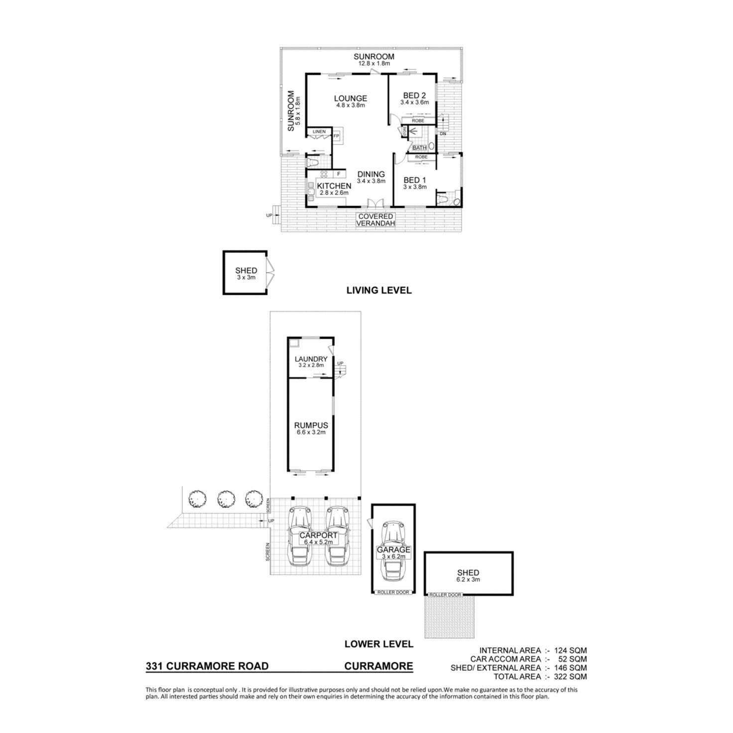 Floorplan of Homely house listing, 331 Curramore Road, Curramore QLD 4552