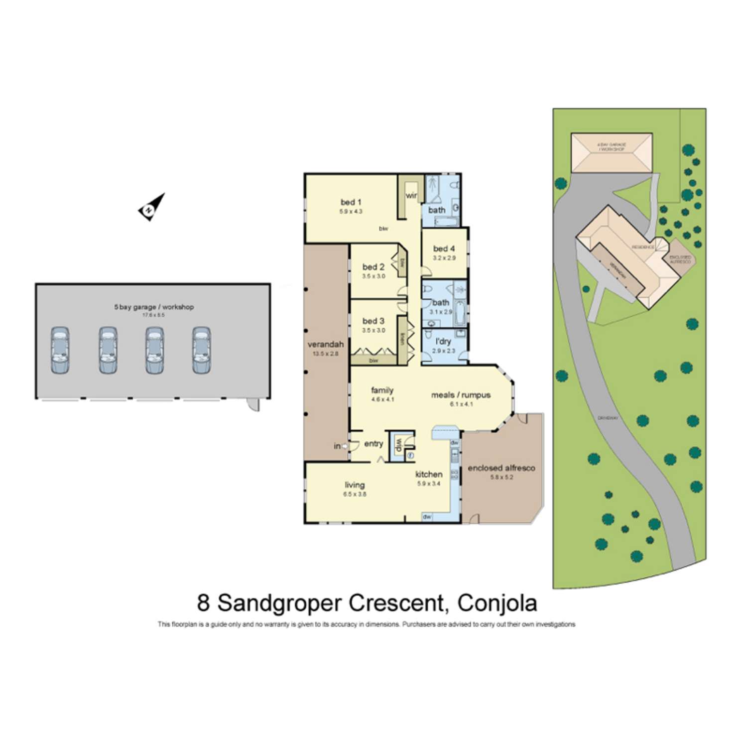 Floorplan of Homely house listing, 8 Sandgroper Crescent, Lake Conjola NSW 2539