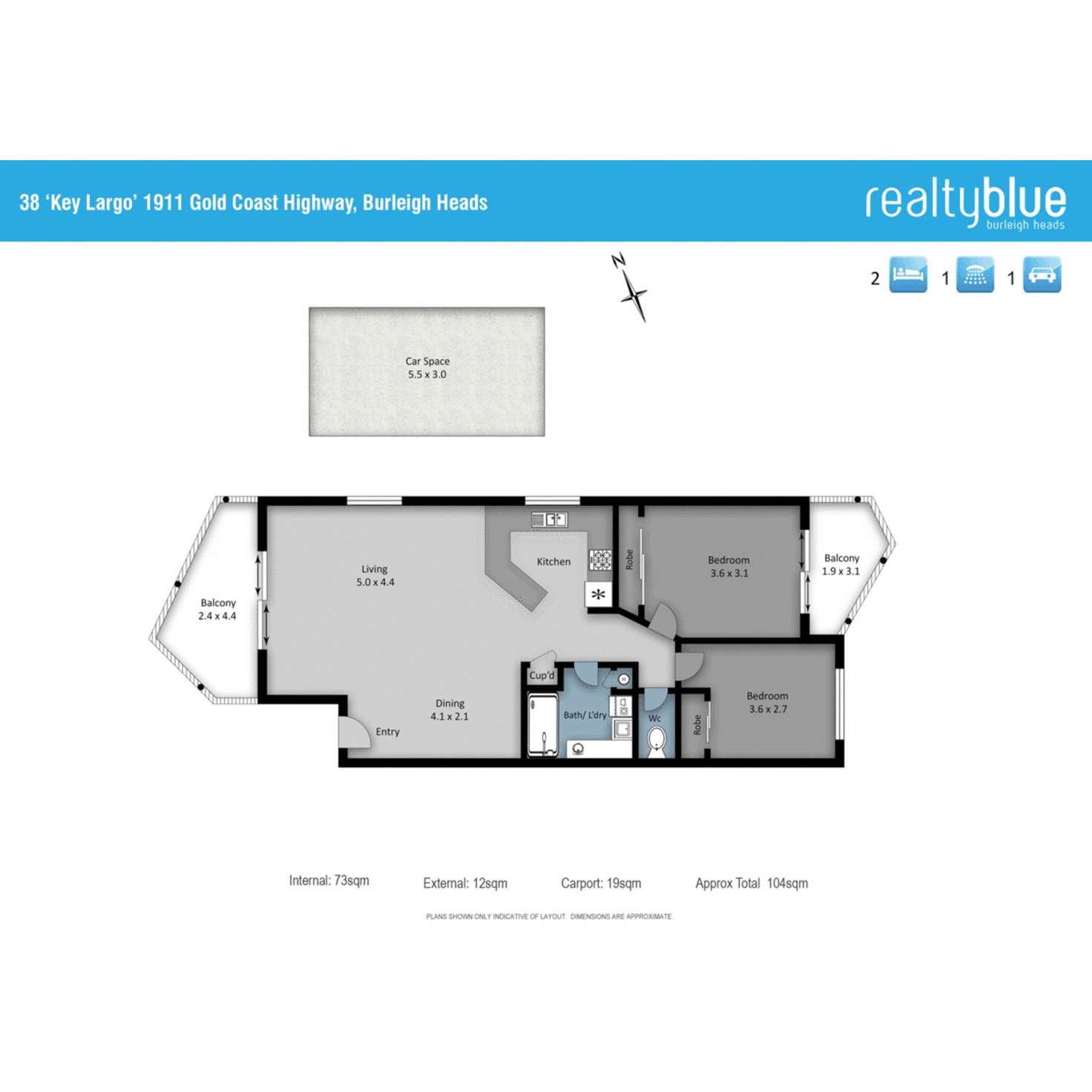 Floorplan of Homely unit listing, 38/1911 Gold Coast Highway, Burleigh Heads QLD 4220