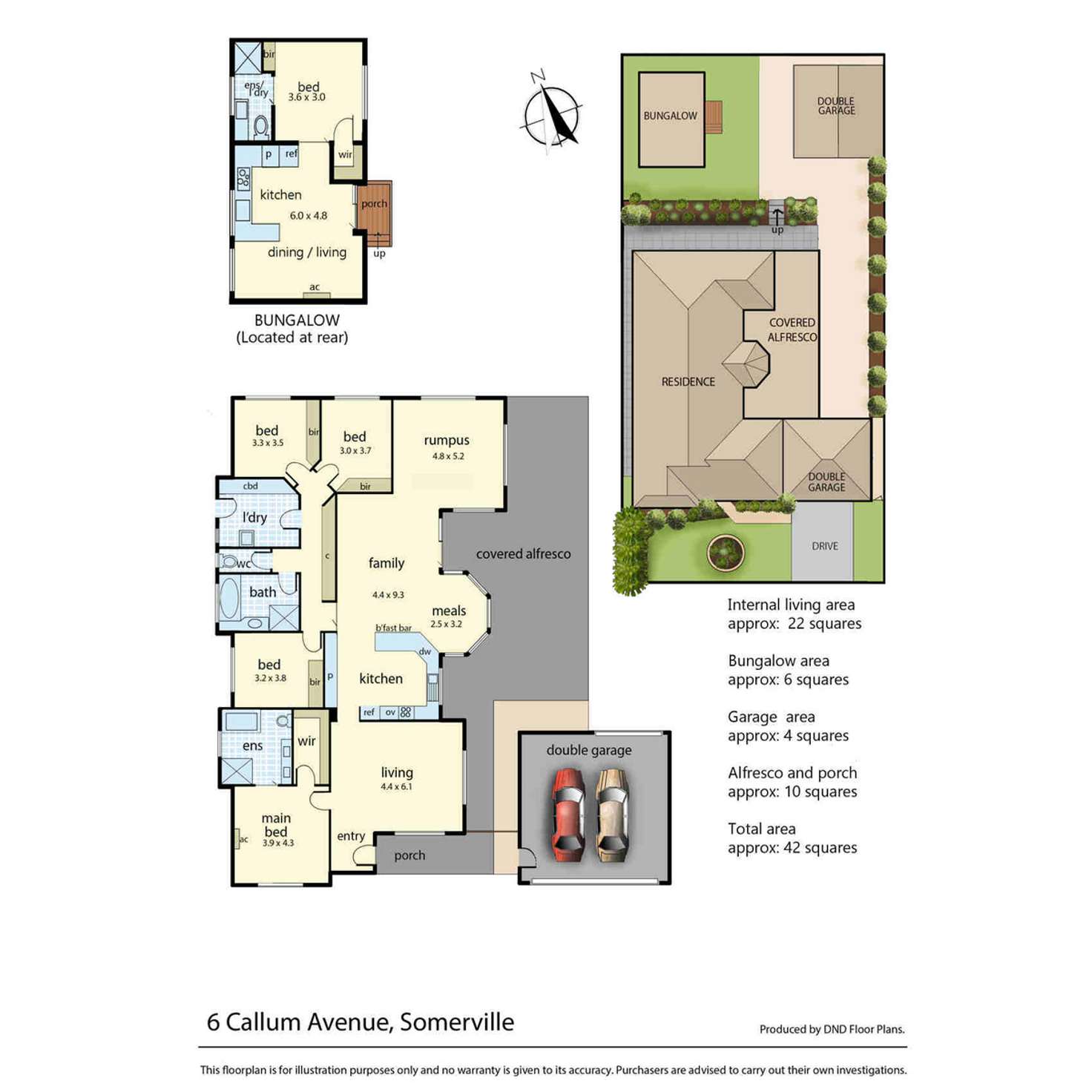 Floorplan of Homely house listing, 6 Callum Avenue, Somerville VIC 3912