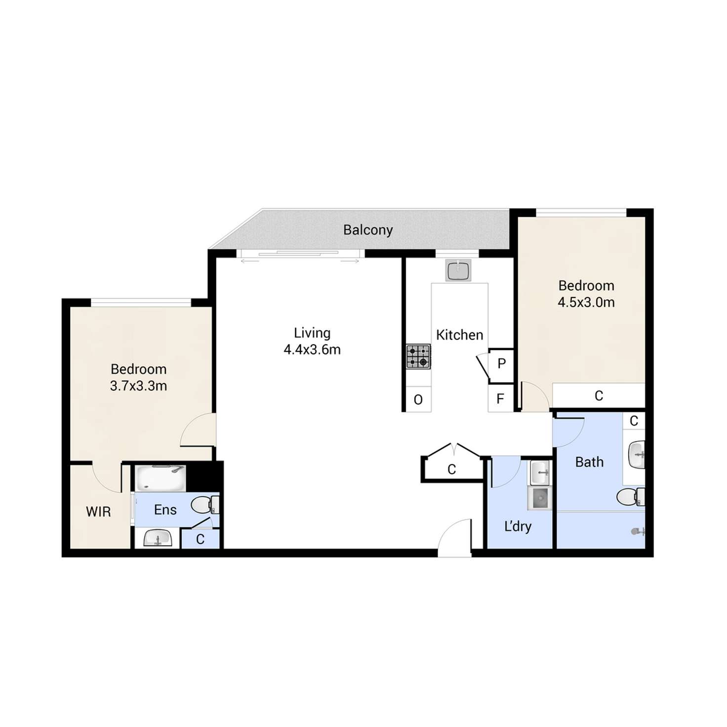 Floorplan of Homely apartment listing, 11/202 The Esplanade, Burleigh Heads QLD 4220