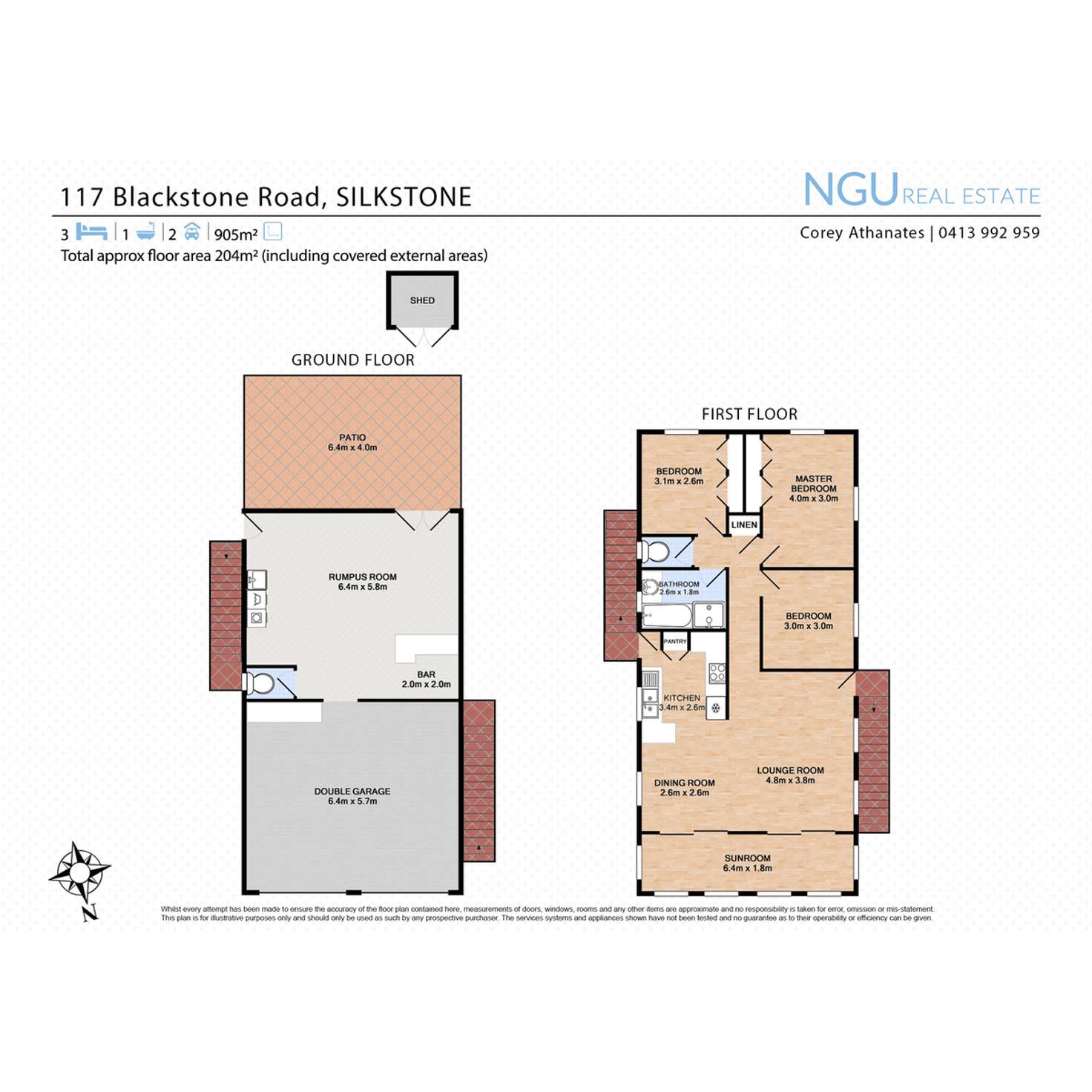 Floorplan of Homely house listing, 117 Blackstone Road, Silkstone QLD 4304