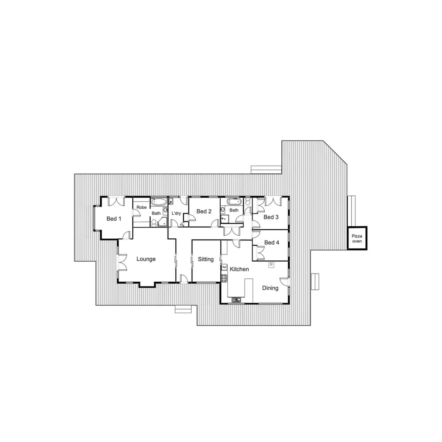 Floorplan of Homely acreageSemiRural listing, 253 McLeod Lane, Mansfield VIC 3722