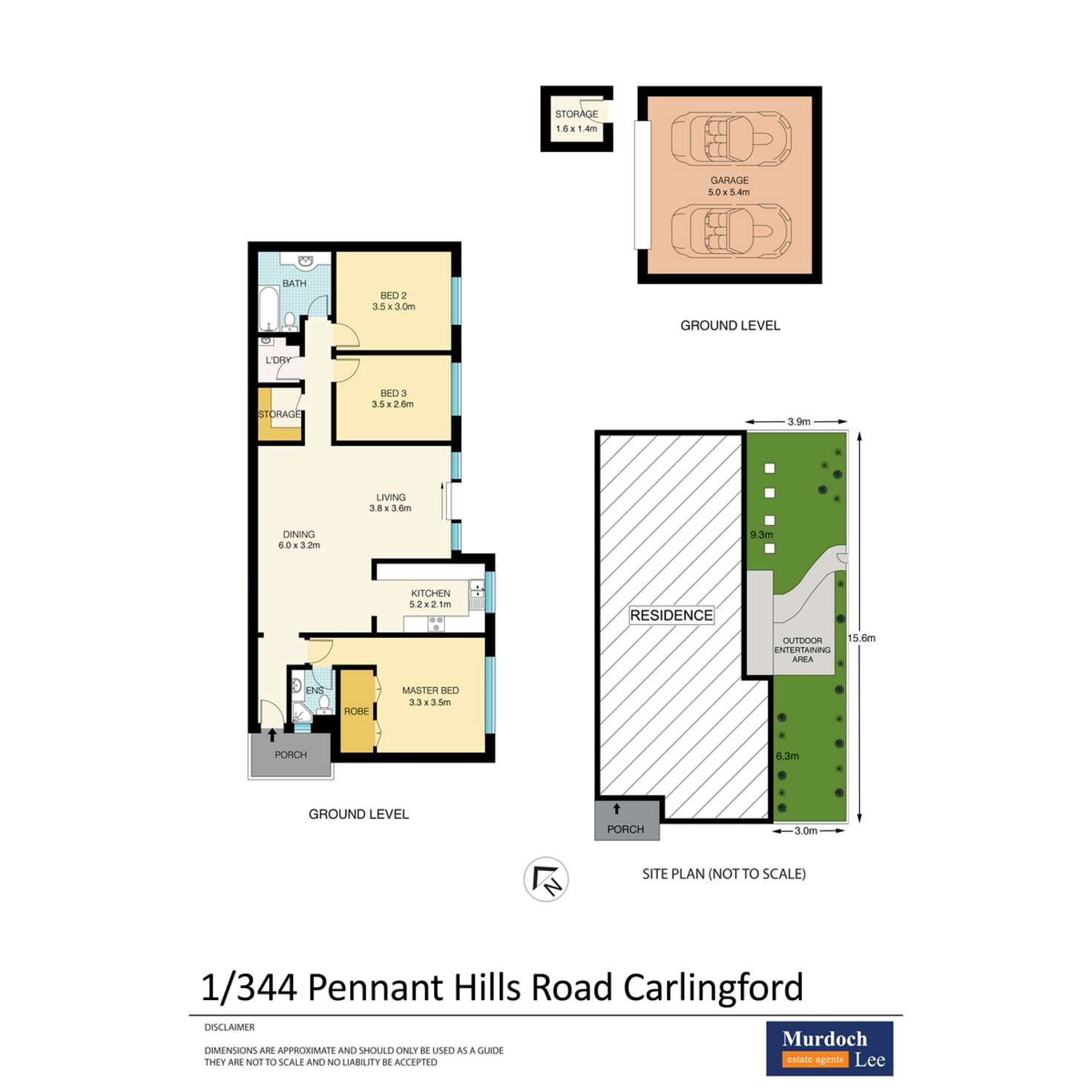 Floorplan of Homely apartment listing, 1/344 Pennant Hills Road, Carlingford NSW 2118