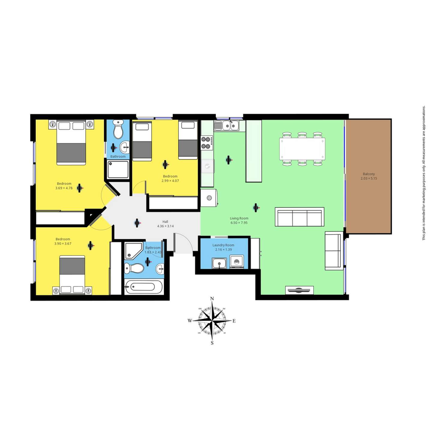 Floorplan of Homely apartment listing, 2/12 Sapphire Coast Drive, Merimbula NSW 2548