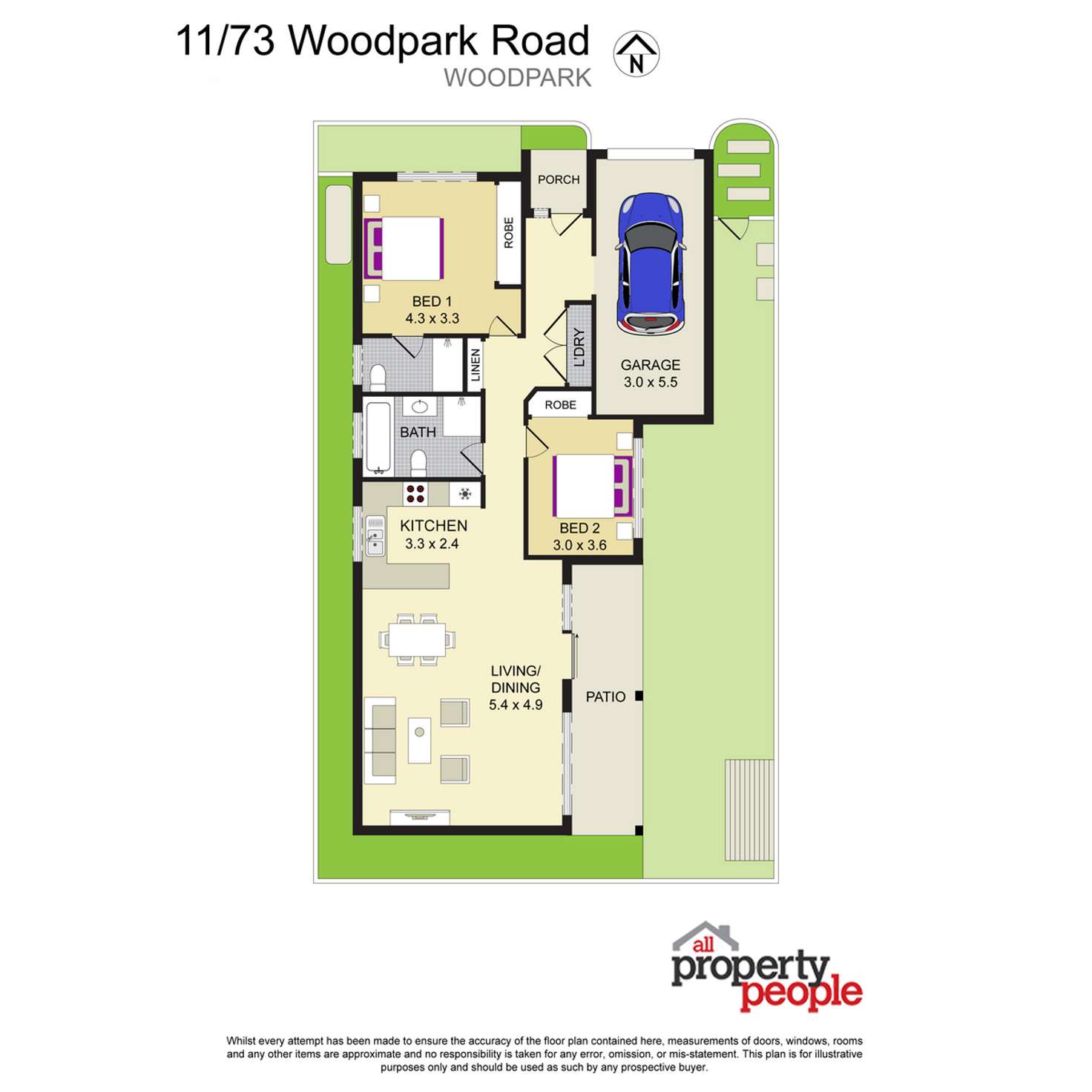 Floorplan of Homely villa listing, 11/73 Woodpark Road, Woodpark NSW 2164