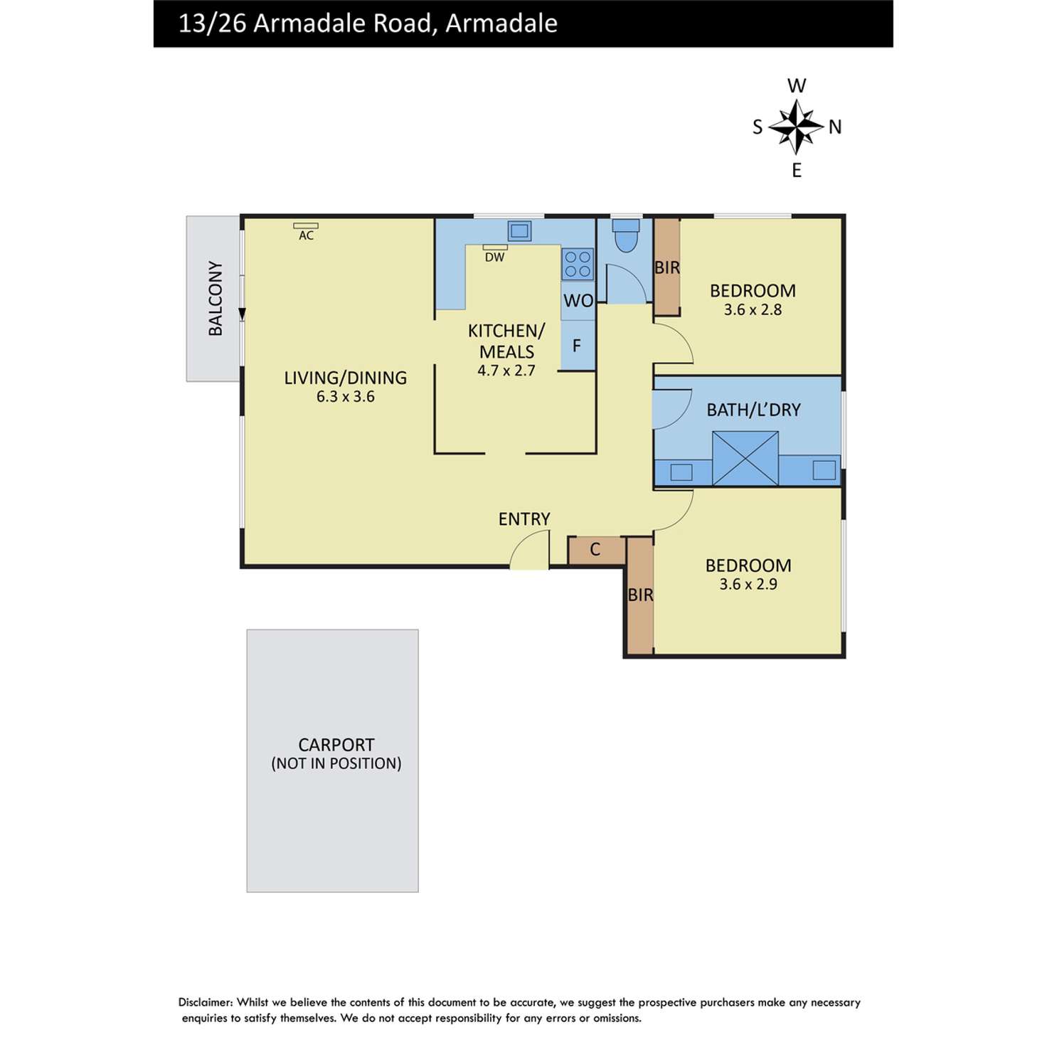 Floorplan of Homely apartment listing, 13/26 Armadale Street, Armadale VIC 3143