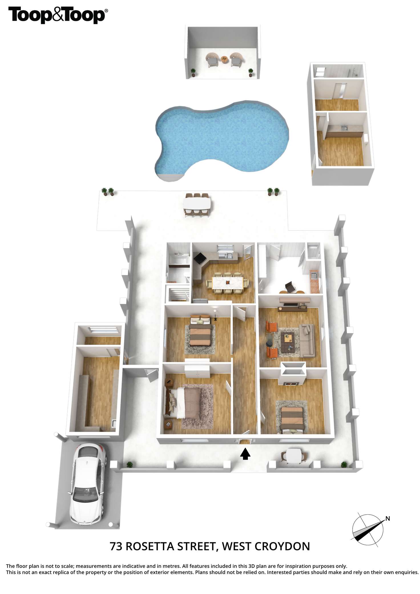 Floorplan of Homely house listing, 73 Rosetta Street, West Croydon SA 5008