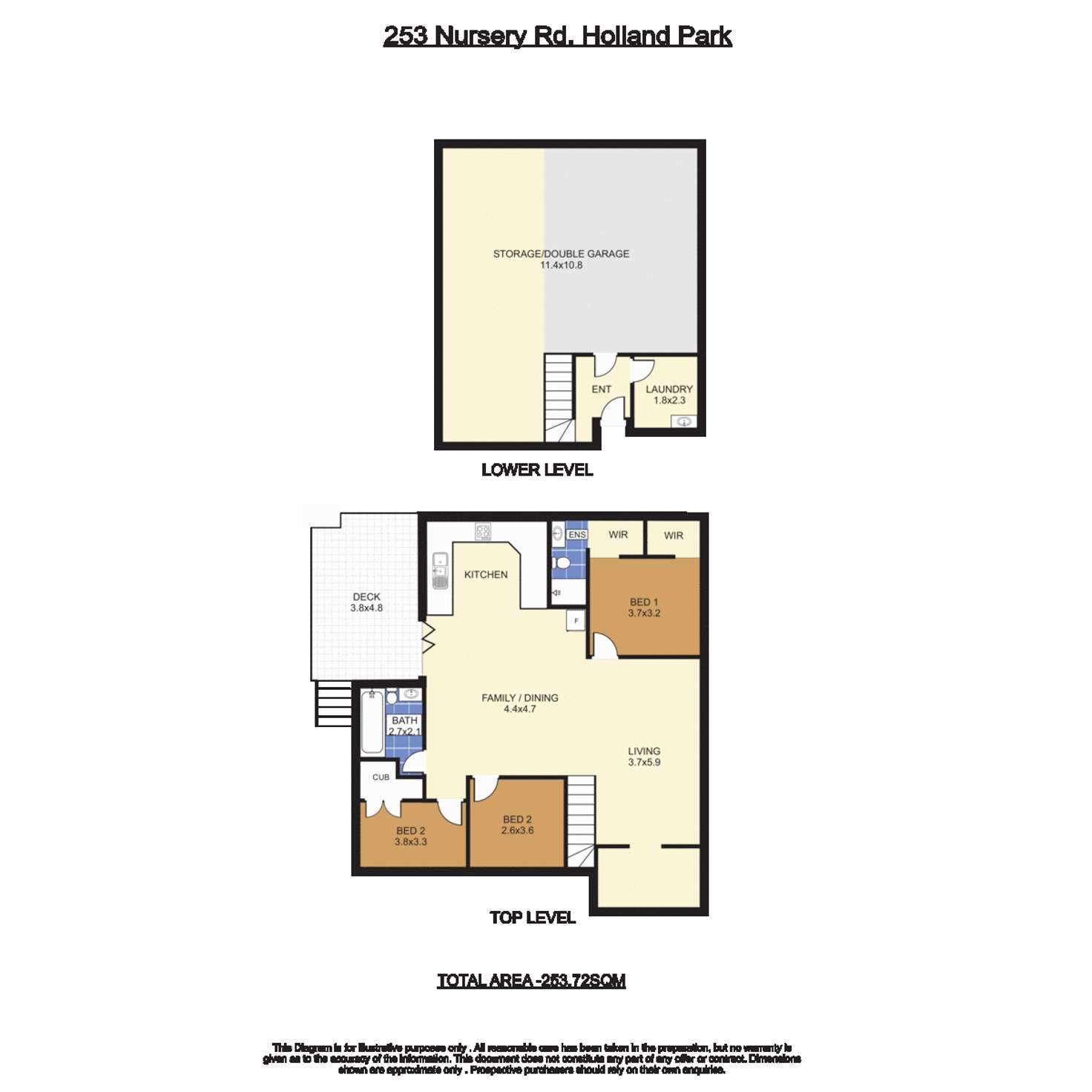 Floorplan of Homely house listing, 253 Nursery Road, Holland Park QLD 4121