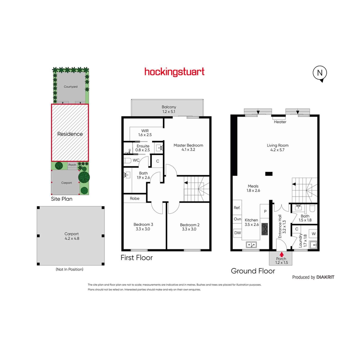 Floorplan of Homely townhouse listing, 4/37 Foley Street, Kew VIC 3101