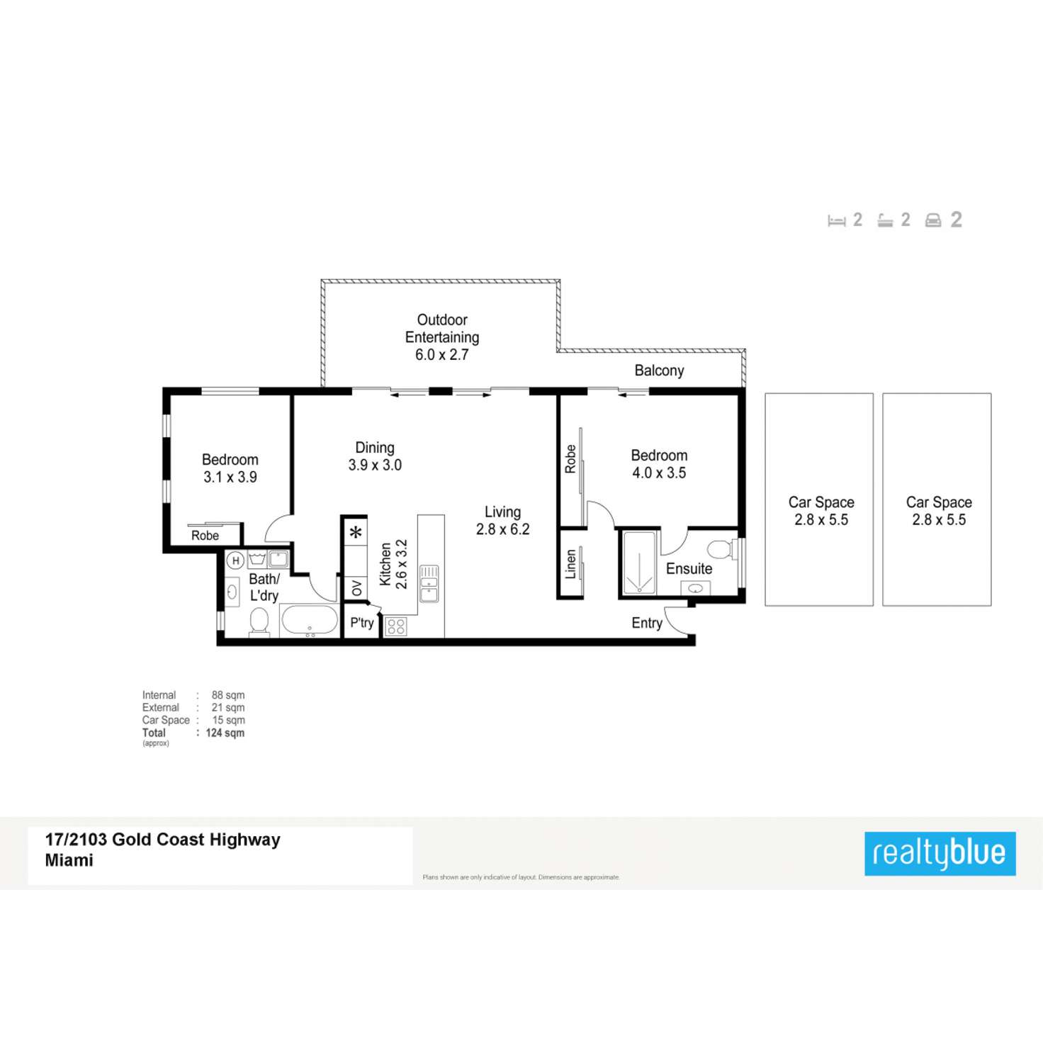 Floorplan of Homely apartment listing, 7/10-12 Redondo Avenue, Miami QLD 4220